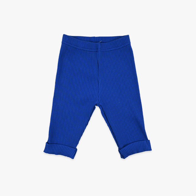 Donji dio za bebe dječake – royal plava boja, rebrasti pamuk
