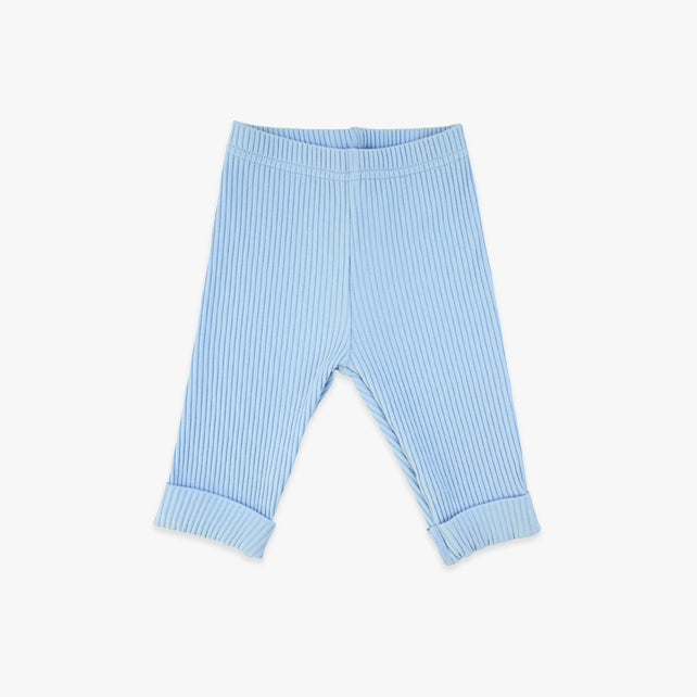 Donji dio za bebe dječake – svijetlo plava boja, rebrasti pamuk