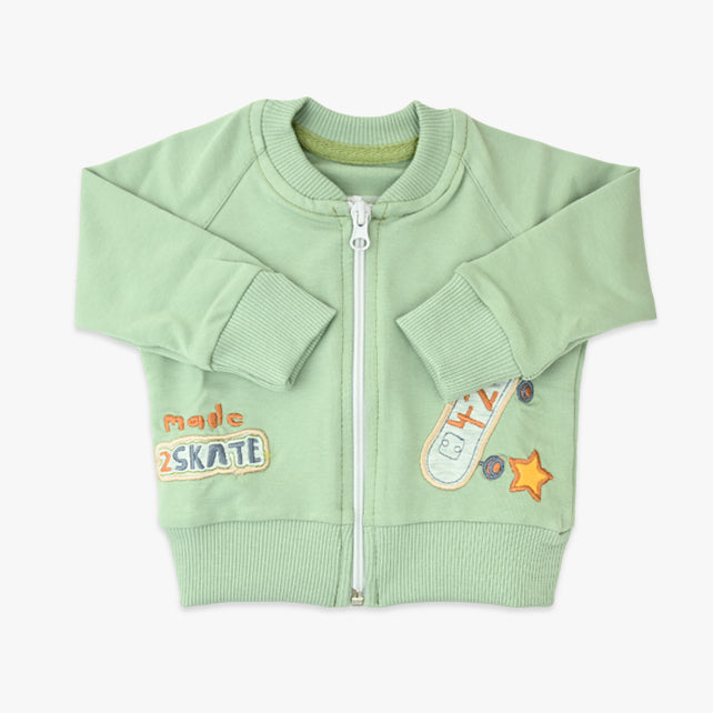 Bebi duks za dječake Made 2 Skate u maslinastoj boji