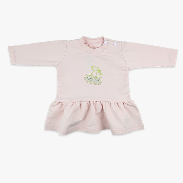 Haljinica za bebe Cherry u bebi roze boji