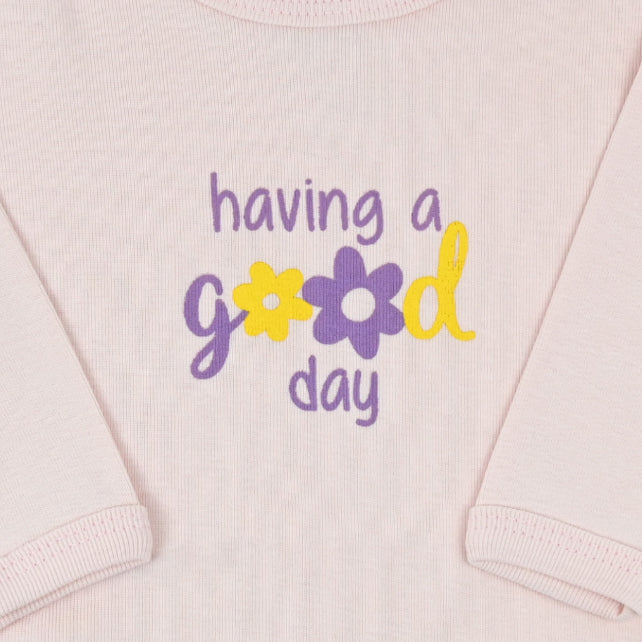 Bebi bodi dugih rukava od mekanog pamuka za bebe djevojčice u bebi roze boji