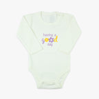 Bebi bodi dugih rukava od mekanog pamuka za bebe djevojčice u bež boji