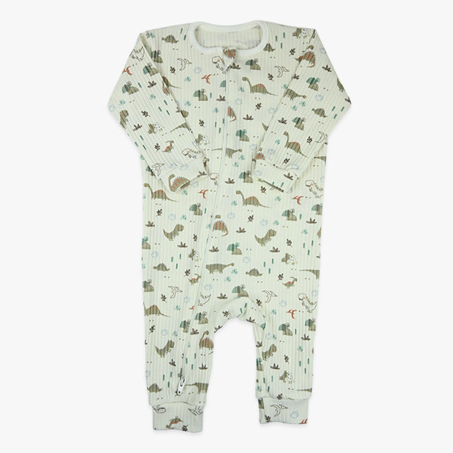 Bebi gegice sa dvosmjernim rajsferšlusom za lako presvlačenje od rebrastog pamuka