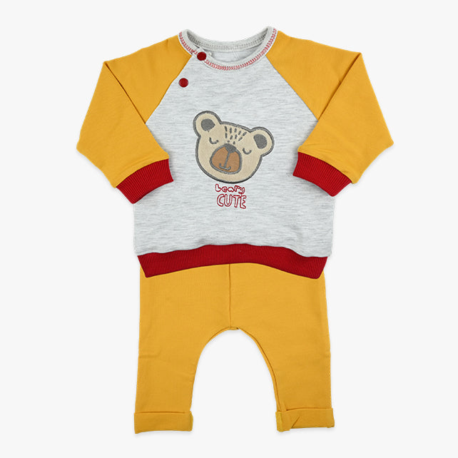 Bebi komplet za dječake Beary cute, pamučni duks i hlačice – Imago