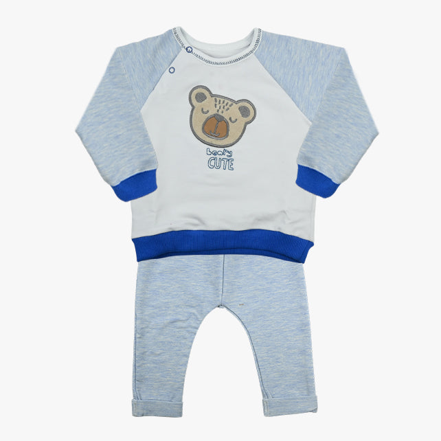 Bebi komplet za dječake Beary cute, pamučni duks i hlačice – Imago