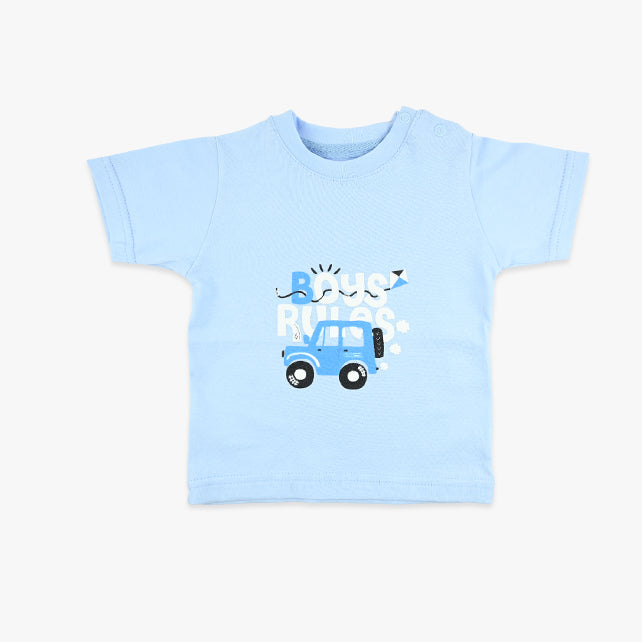 Majica kratkih rukava za bebe dječake Boys u svijetlo plavoj boji