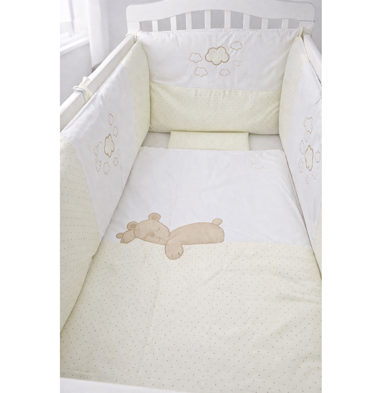 Set posteljine za krevetac Lullaby pamuk ogradica – Imago