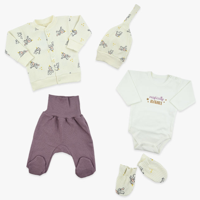 Set za iznošenje za djevojčice Unicorn – 5-dijelni 