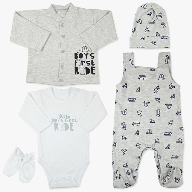 set za iznosenje first ride beba djecak sivi komplet – Imago
