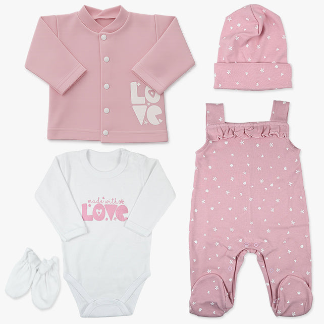 set za iznosenje love beba djevojcica puder rozi komplet – Imago