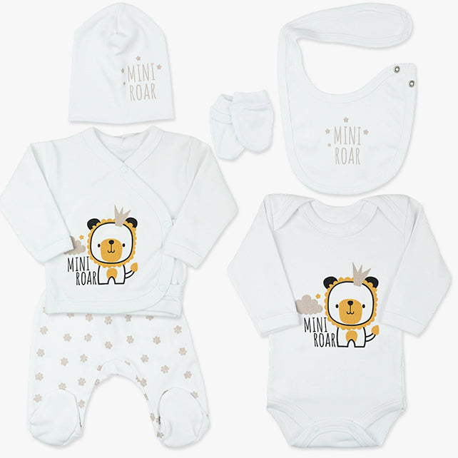 Bebi set za iznošenje Mini roar u bijeloj boji
