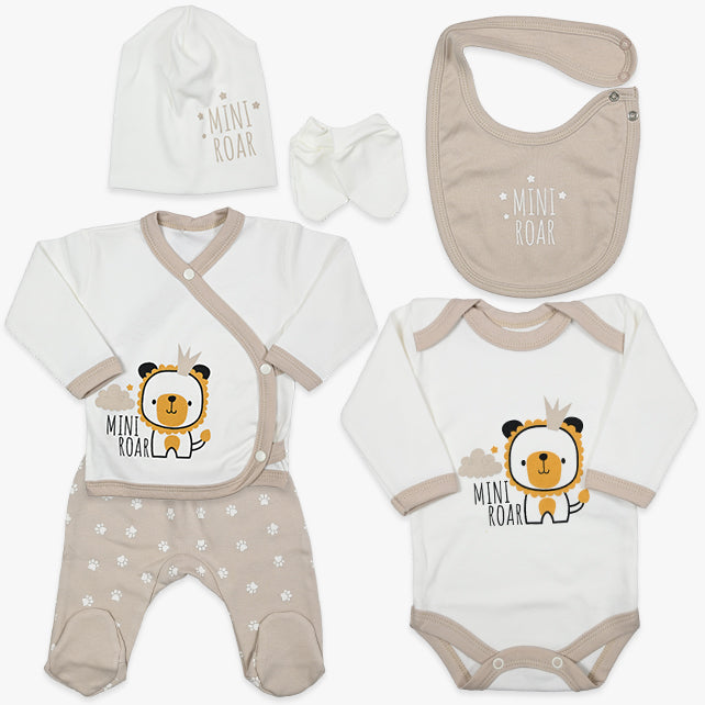 Bebi set za iznošenje Mini roar u krem boji