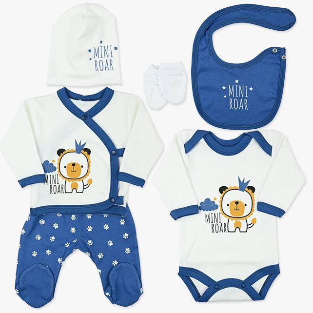 Bebi set za iznošenje Mini roar u plavoj boji