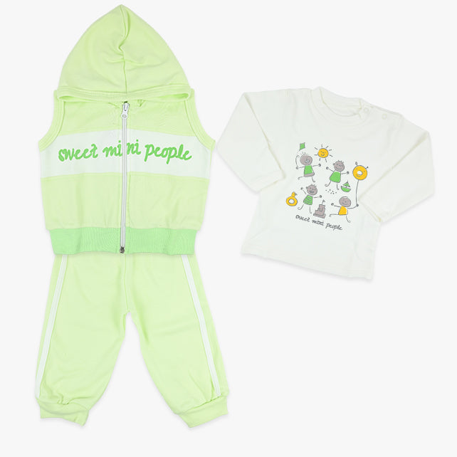 Komplet za bebe dječake Sweet Mini People u kivi zelenoj boji